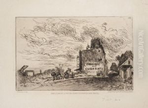 Demolitions De La Rue Des Francs-bourgeois Saint-marcel by Johan Barthold Jongkind
