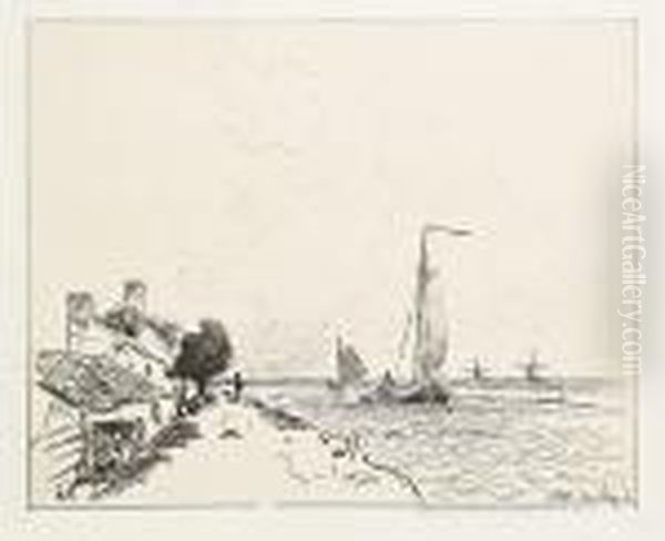 Les Deux Barques A Voile - view 1
