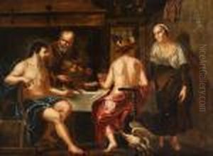 Jupiter En Mercurius Bij Philemon En Baucis