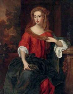 Portrait of a lady by William Wissing or Wissmig