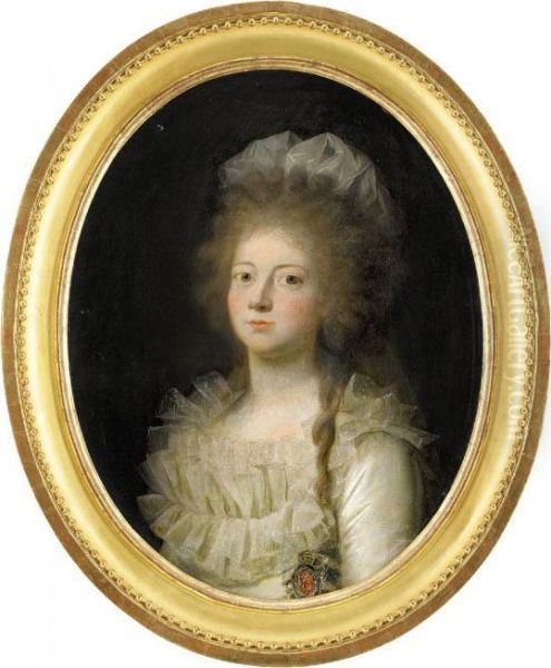 Portratt Av Kronprinsessan Marie-sophie-frederikke Av Danmark - Midjebild - view 1