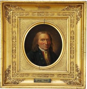 A Pair Of Portraits Of The Painter's Foster-father Jorgen Jorgensen