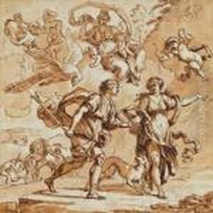 Junon Foudroyant Venus Et Adonis by Simon Julien De Parme