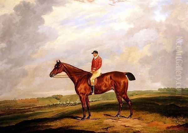 Racehorse with Jockey Up - view 1