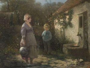 La Cruche Cassee by Gustave Adolf Jundt