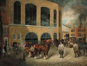 View of the Black Eagle Brewery, Brick Lane, Whitechapel, London