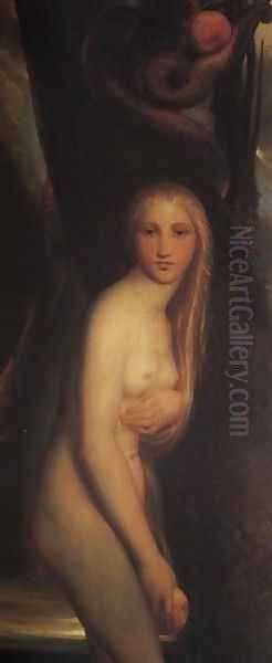 Eve experiencing her first guilt after sinning - view 1