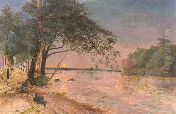View Of Kronenberg Castle At Sunset - view 1