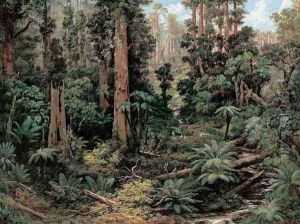 In the Sassafras Valley, Victoria, 1875 by Isaac Whitehead