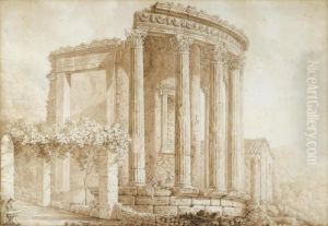 The Temple Of The Sybil, Tivoli by Franz Keiserman