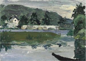 Paysage Avec Pont by Wassily Kandinsky