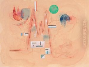 Zickzack In Weich (zigzag En Entourage Mou) by Wassily Kandinsky