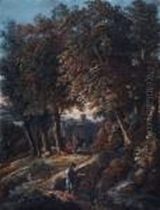 Sudliche Landschaft Mit Hirten Und Angler
