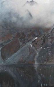 Mnich Looking Over Morskie Oko by Leon Wyczolkowski