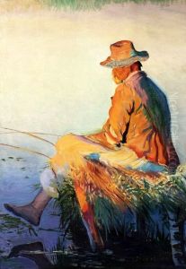Fisherman by Leon Wyczolkowski