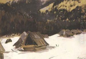 Huts in Snow