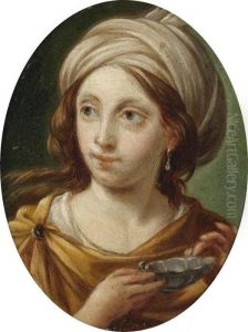 Follower Portrait Of A Woman With Turban by Angelica Kauffmann