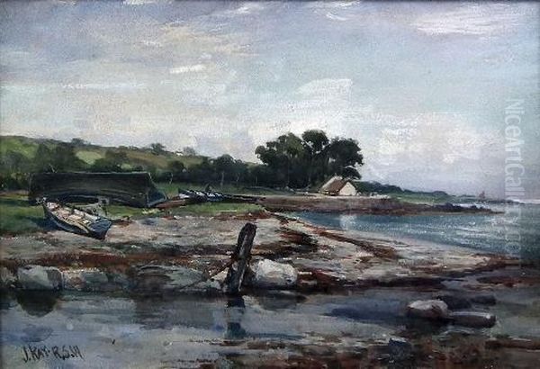 Coastal Scene With Boats - view 1