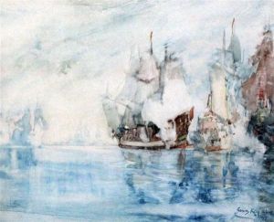 Galleons In Battle