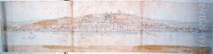 Greenwich Palace from the North Bank of the Thames, from The Panorama of London, c.1544