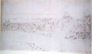 Durham House to Barnards Castle, from The Panorama of London, c.1544 Durham House to Barnards Castle, from The Panorama of London, c.1544