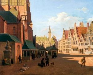 Figuren Op Zuid-nederlands Kerkplein Figuren Op Zuid-nederlands Kerkplein