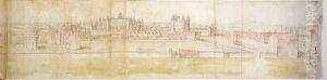 Hampton Court Palace from the North, from The Panorama of London, c.1544 3 by Anthonis van den Wyngaerde