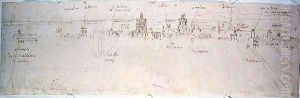 Study of Valencia by Anthonis van den Wyngaerde