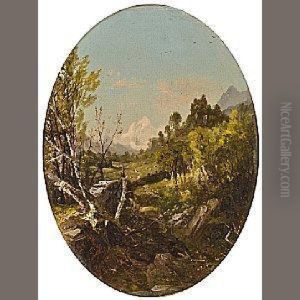 Valley Landscape, Trenton Falls, Ny by John Frederick Kensett