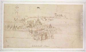 Whitehall Stairs, from The Panorama of London, c.1544 by Anthonis van den Wyngaerde