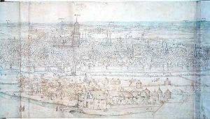View of Utrecht by Anthonis van den Wyngaerde