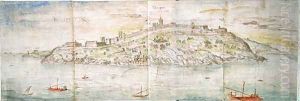 Panoramic View of Tarragona from the Sea
