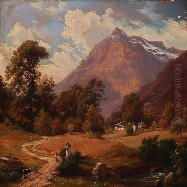 Southern Landscape With Mountains In The Background - view 1