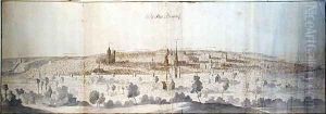 Panoramic View of Brussels 4 by Anthonis van den Wyngaerde