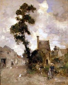 Back Wynd, Ceres by Edward Arthur Walton