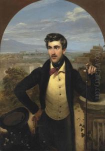 Kiprensky Portrait Of Prince Mikhail Alexandrovich Galitzine by Orest Adamovich Kiprenskii