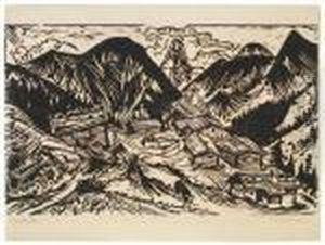 Stafelalp - Von Kirchners Hutte Aus Gesehen by Ernst Ludwig Kirchner