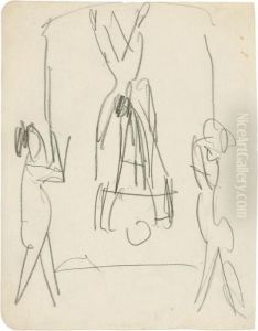 Akrobaten by Ernst Ludwig Kirchner