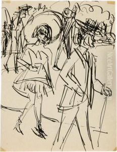 Spazierganger by Ernst Ludwig Kirchner