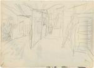 Bergatelier (eingangshalle Des Wildbodenhauses) by Ernst Ludwig Kirchner