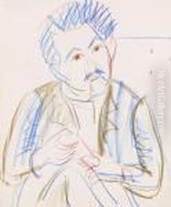 Portrat Des Dichters Carl Goering (dr. Robert Goering?) by Ernst Ludwig Kirchner