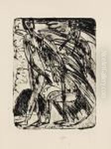 Badende In Wellen by Ernst Ludwig Kirchner