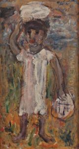 Bresilienne Portant Un Paquet Sur La Tete