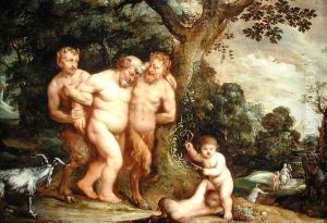 The Drunken Silenus by Frans Wouters