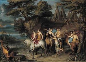 Cloelia and Her Companions Escaping from the Etruscans by Frans Wouters