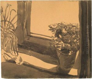Astern Am Fenster - Ruckseitig: Selbstbildnis by Paul Klee