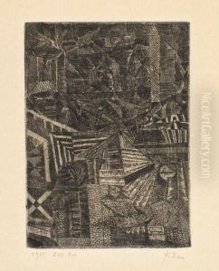 Spiegelndes Fenster by Paul Klee