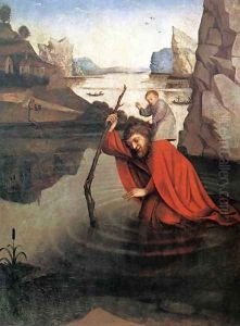 Saint Christopher c. 1435 by Konrad Witz