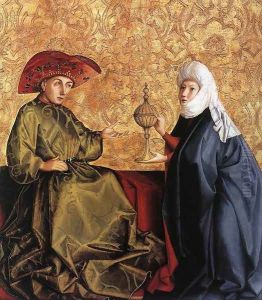 King Solomon and the Queen of Sheba 1435 by Konrad Witz