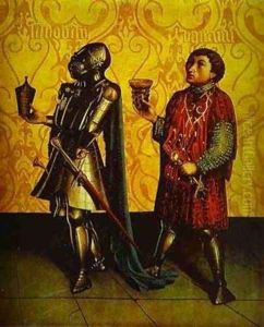 Sabobai And Benaiah 1435 by Konrad Witz